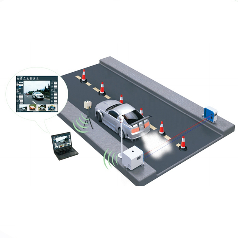 水平式汽车尾气遥感监测系统