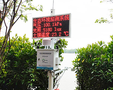 广东深圳华侨城国家湿地公园自然生态环境监测系统安装完成