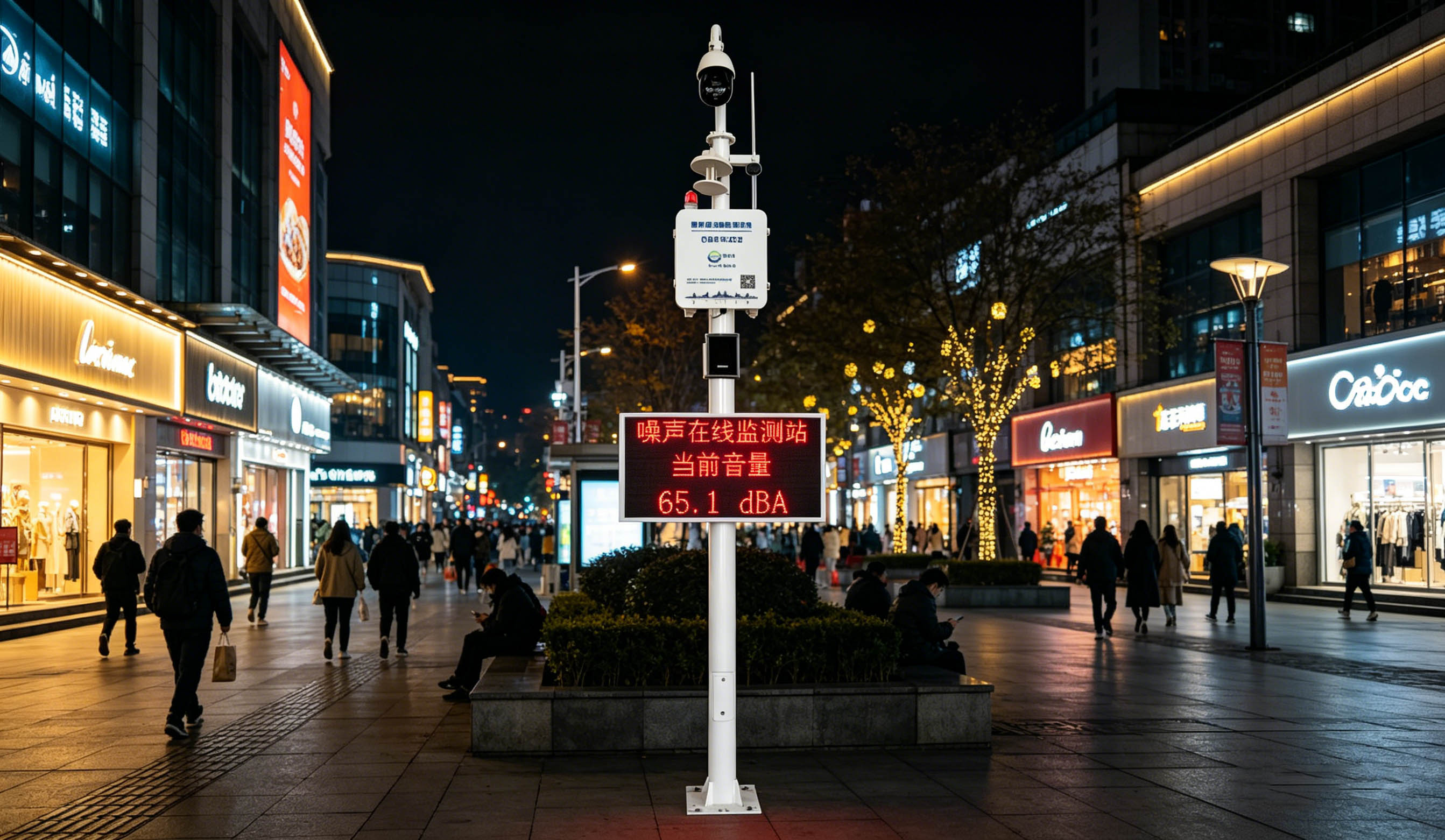 实时管控商圈声环境，奥斯恩噪声自动监测站守护城市文明与安宁
